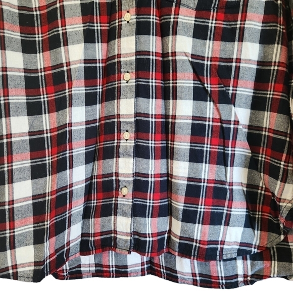 Tommy Hilfiger MEDIUM plaid long-sleeve button-down shirt corpcore westerncore - Picture 2 of 8